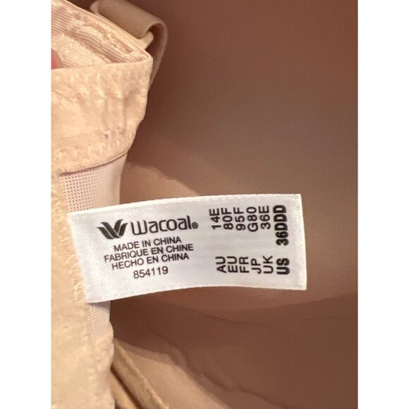 Wacoal Red Carpet Full Figure Underwire Strapless Bra 854119 Size 36DDD - Picture 5 of 5